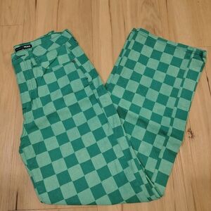 Fashion Nova Checker Print Pants